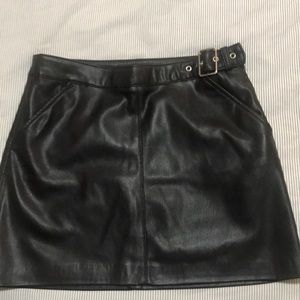 Leather skirt